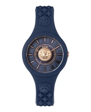 Versus Versace Womens  Blue 39mm Strap Fashion Watch