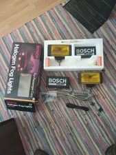 Vtg Amber Bosch Pilot Halogen Fog Lights Wcovers 22451 New Old Stock Vtg Amber Bosch Pilot Halogen Fog Lights Wcovers 22451 New Old Stock