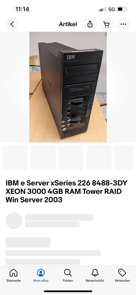 IBM eServer xSeries 226 8488-3DY Xeon 3000 4GB RAM Tower Raid Win Server 2003 - Bild 2 von 2