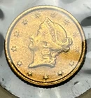 1854 Liberty Head Gold $1 Dollar Uncirculated Type 1 Better Date US Coin