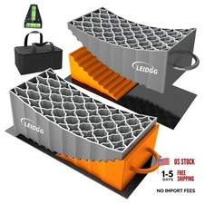 RV Leveling Blocks with Handles, 35000 LBS Load Capacity, Adjustable 0.5" to