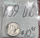 1939 Mercury Silver Dime (UNC) Uncirculated Condition! ENN Coins