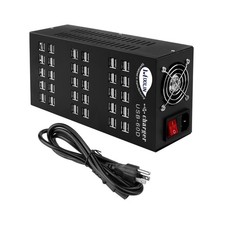 USB Charging Station, Cinlinso 60 Port 300W/60A,Intelligent Protect... Fast Ship