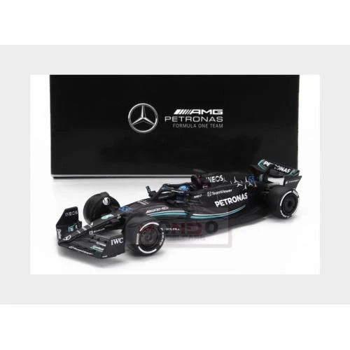 1:64 SPARK Mercedes Gp F1 W14 #63 Season 2023 George Russel Matt Black Y280 - Immagine 2 di 2