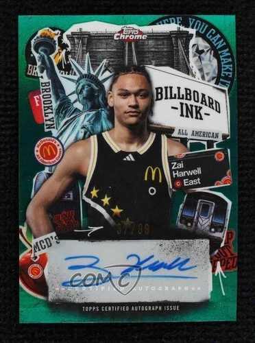 2025 Chrome McDonald's All American Billboard Ink 37/99 Isiah Harwell Auto 0xh3