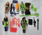 S-479 VINTAGE 1990'S HASBRO GI JOE FIGURES MUSKRAT FIREFLY ZARTAN NUNCHUCK