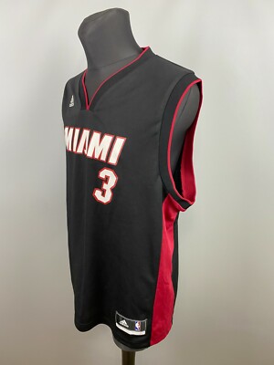 DWYANE WADE MIAMI HEAT JERSEY NBA BASKETBALL ADIDAS 7565A MENS