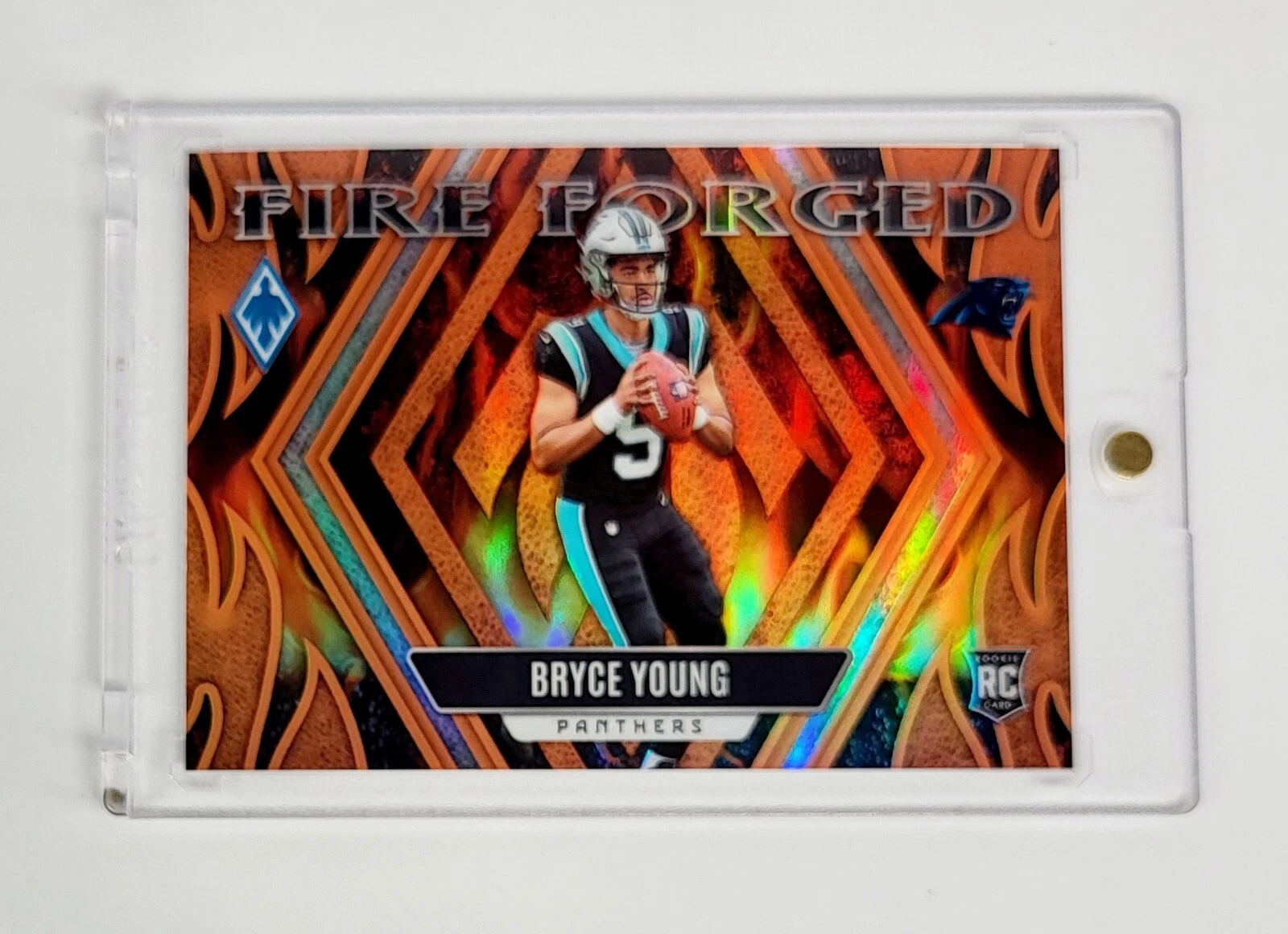 MINT #/99 RC ORANGE HOLO PRIZM 2023 Phoenix Bryce Young Fire Forged  PANTHERS