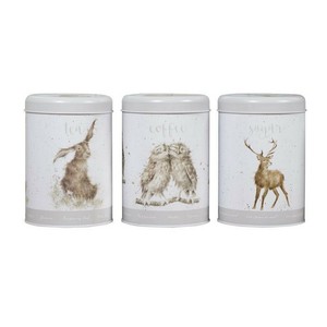wrendale tea coffee sugar canisters