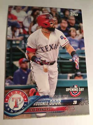 2018 Topps Opening Day 5x7 Jumbo Rougned Odor Rangers 103 01/49