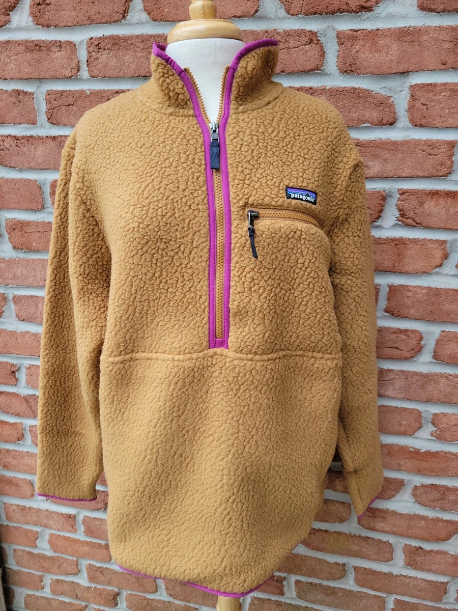 Patagonia Womens XL Retro Pile Marsupial. Nest Brown W/ Pink.