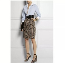 Altuzarra for Target Pinstripe Python Snakeskin Shirt Dress Pencil Skirt NWT 2