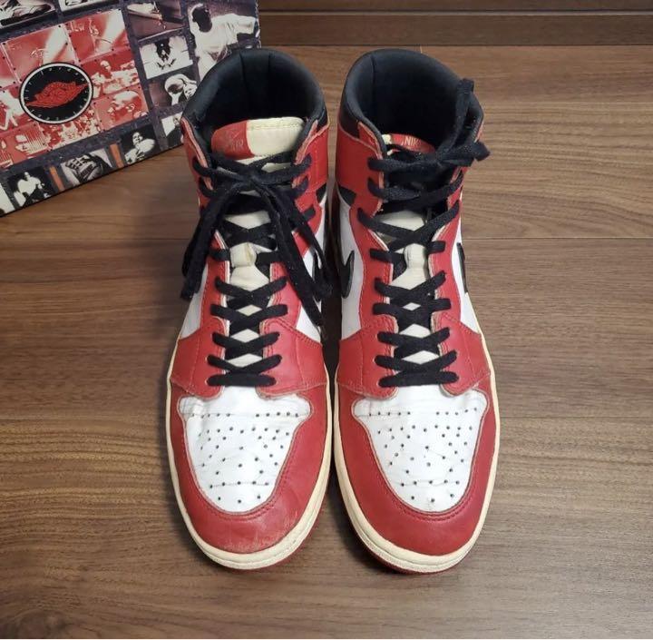 NIKE AIR JORDAN 1 HIGH CHICAGO US11 Made in China 1994 NIKE AIR JORDAN 1 HIGH CHICAGO US11 Made in China 1994