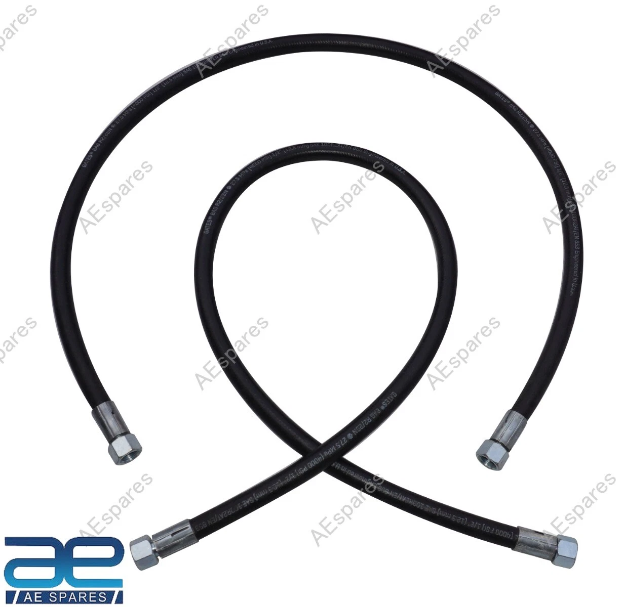 FOR JCB BACKHOE HOSE 1/2BSP 1430 MM SET OF 2 PCS PART NO 613/05700 613/04600 view 4