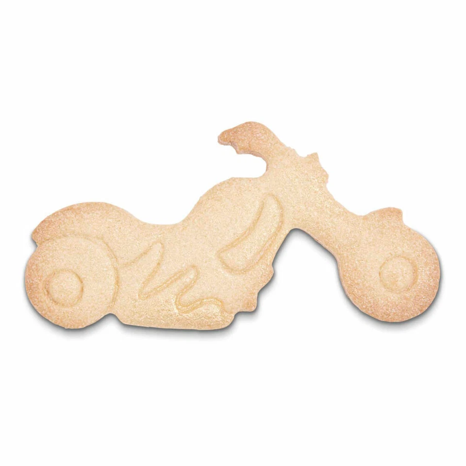Städter Präge-Ausstecher Motorrad Ausstechform Plätzchenform Keks Edelstahl 7 cm - Bild 2 von 4