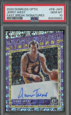 2022 Donruss Optic Fast Break Signatures Jerry West AUTO PSA 10 GEM MINT