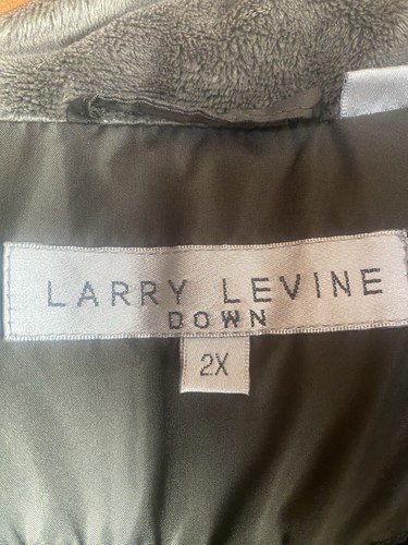 Larry Levine Damen Daunen gefütterte Jacke oliv Kunstfellbesatz Kapuze Reißverschluss - Übergröße 2X - Bild 5 von 19