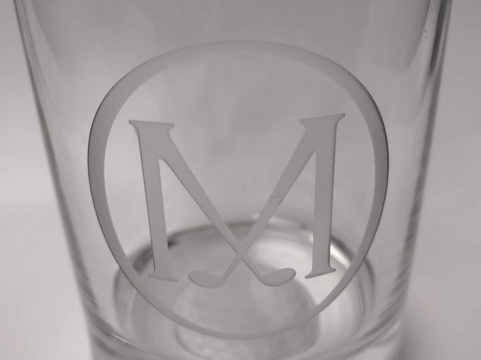 Reed & Barton Soho Golfer Whiskey Cocktail Crystal Glasses 12oz Replacement - Image 2 of 4