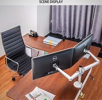 Monitor Stand Bracket Dual Arm Adjustable Combination Aluminum Holder No Tax Monitor Stand Bracket Dual Arm Adjustable Combination Aluminum Holder No Tax