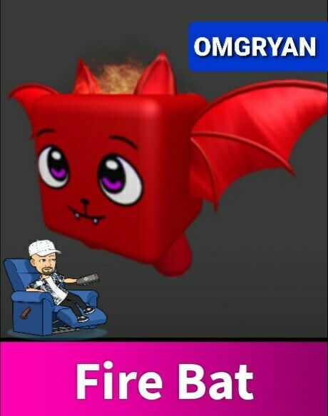 Roblox Murder Mystery 2 Mm2 godly CHROMA FIRE BAT pet