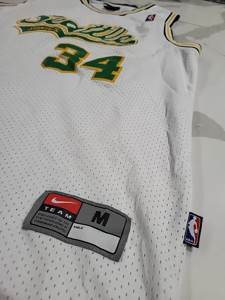 Vintage Nike Seattle Supersonics #34 Ray Allen Jersey Unisex Size Adult Medium  - Image 2 of 4