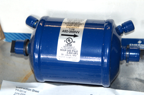 Lot of 2: EMERSON ASD-35S5-VV Suction Line Filter Drier 5/8" Solder - Brand New! - Picture 2 of 6