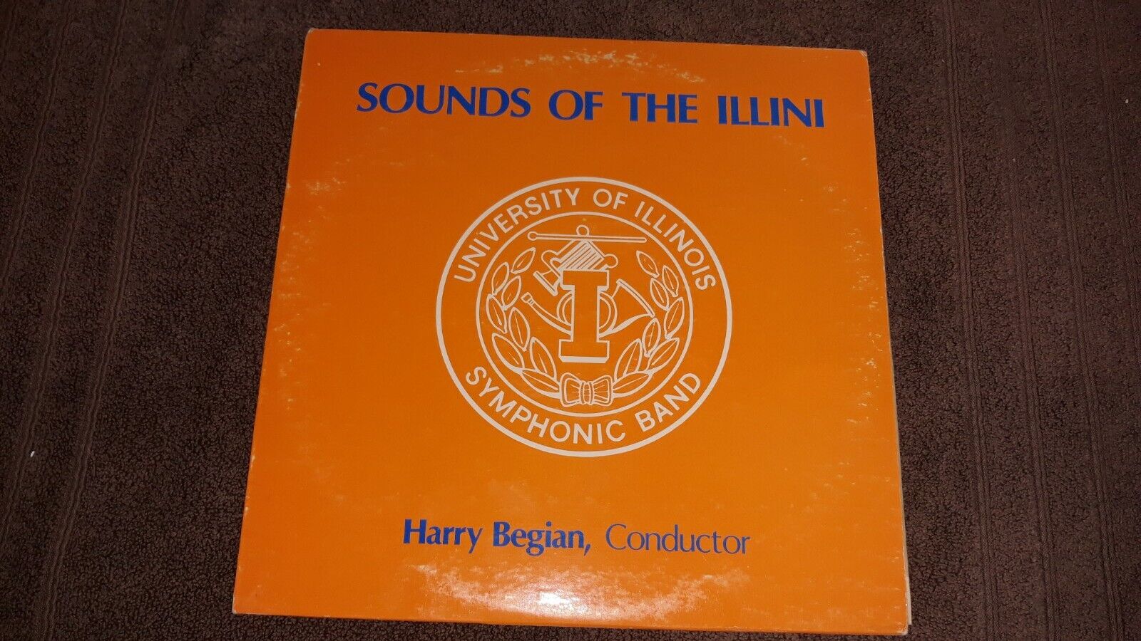 Sounds of The Illini University of Illinois Band Vinyl Record Album LP Begian