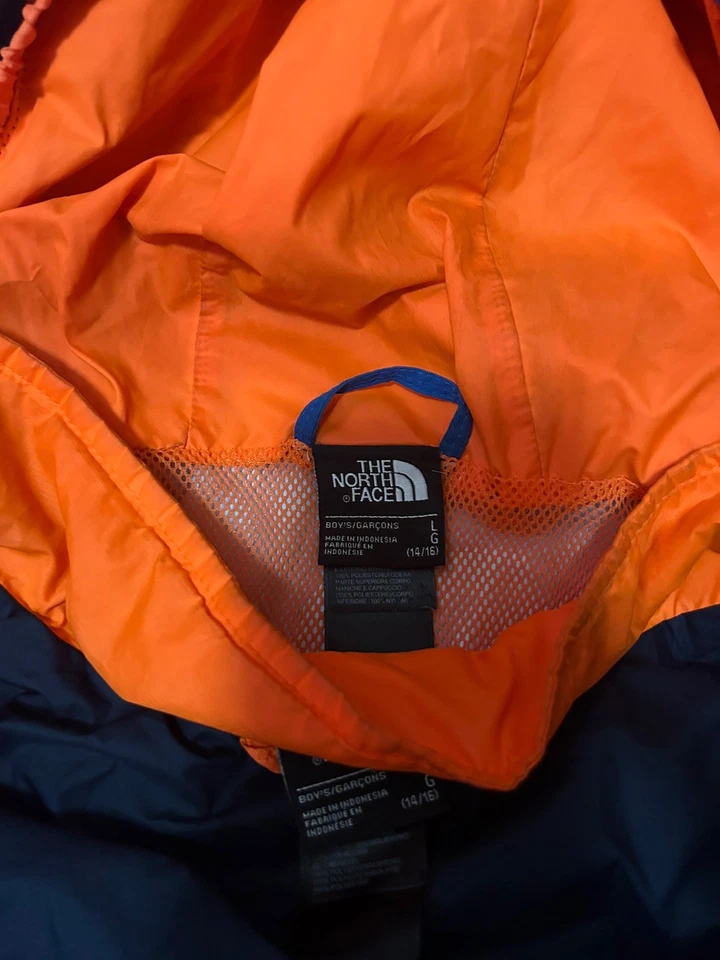 The North Face HyVent Gonzo Insulated Blue Orange Boys Snow Jacket L 14/16  - Image 3 of 4