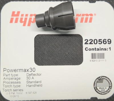 hypertherm 220569 Plasma Machine Deflector Powermax 30, Torch series:T30v 