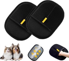 2PCS Pet Hair Removal Glove,Electrostatic Pet Hair Removal Gloves,Reusable Cat 