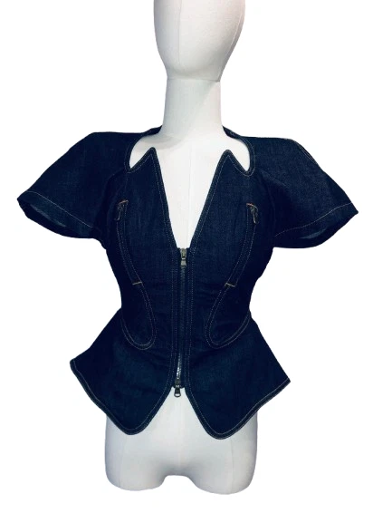 Alexander McQueen — ALEXANDER McQUEEN "Plato's Atlantis" S/S 2010 Denim Jacket