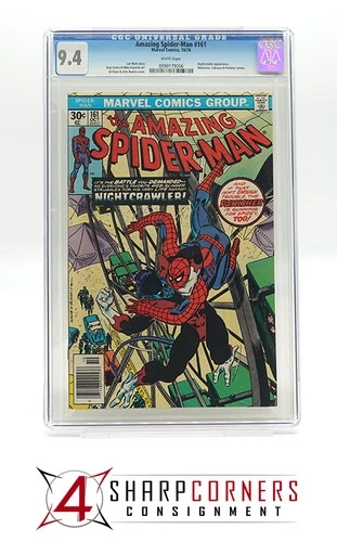 1976 MARVEL COMICS AMAZING SPIDER-MAN #161 NIGHTCRAWLER-PUNISHER APP. CGC 9.4