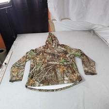 Realtree Hoodie Mens Large Brown Camo Fleece Pullover Hunting Sweatshirt Outdoor