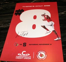 Louisville Cardinals Football Lamar Jackson Jersey Retirement Poster