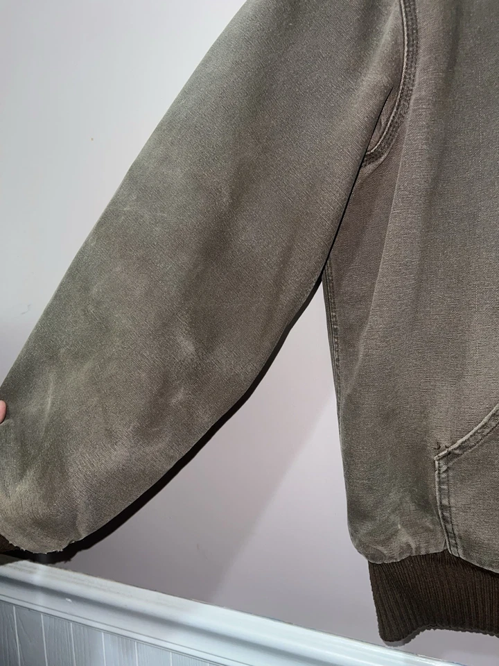 CHAQUETA FORRADA POLAR PERSONALIZADA PICADA CARHARTT RARA VINTAGE ropa de trabajo Foto 4 de 4