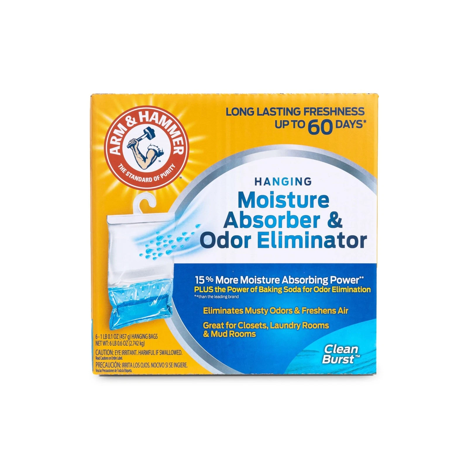 Arm & Hammer Hanging Moisture Absorber And Odor Eliminator - Thumbnail 5