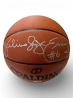 Julius Erving + George Gervin Signed Spalding Official NBA Game Ball PSA/DNA