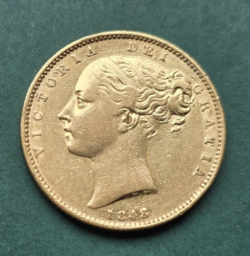 1848 Victoria Gold Sovereign — photo from the most recent tracked eBay sale