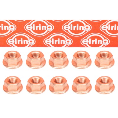 10x ELRING Mutter M8x1,25 Abgaskrümmer für AUDI BMW MERCEDES SMART VW