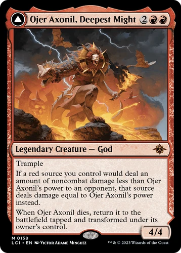 x1 Ojer Axonil, Deepest Might // Temple of Power LCI MTG 158 MYTHIC M/NM 1x - product listing photo