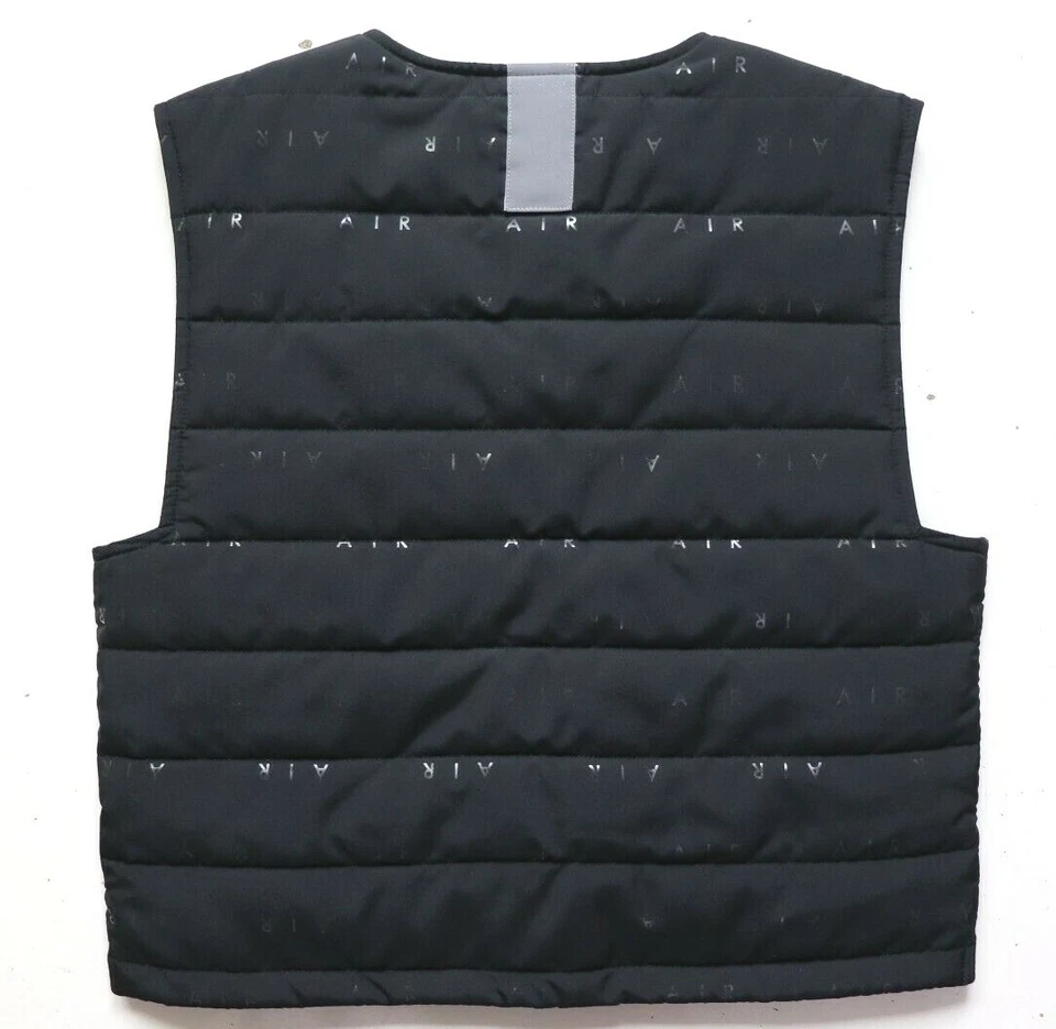 NIKE AIR RUNNING LIGHT REFLECTIVE GRAPHIC GILET JACKET BLACK CU3098-010 WOMEN S - Image 3 of 4