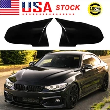 Gloss Black Rear Mirror Cover Caps For BMW F20 F21 F22 F30 F32 F36 320i 328i M3