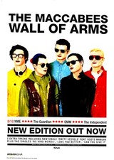 PTP138 MAGAZINE ADVERT 11X9" THE MACCABEES : WALL OF ARMS ALBUM