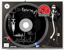 Vinyl Addict - 7"-12" DJ slipmat for LP turntable record player 