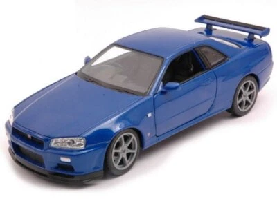 NISSAN Skyline GT-R (R34) - bluemetallic - WELLY 1:24 - Bild 1 von 4