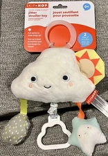 NEW Skip Hop Silver Lining Cloud Jitter Stroller Toy  Baby Infant 0+ Months