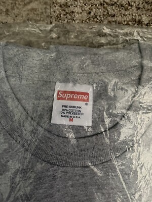 Supreme W.S. Burroughs tee Heather Grey size M SS16 | eBay