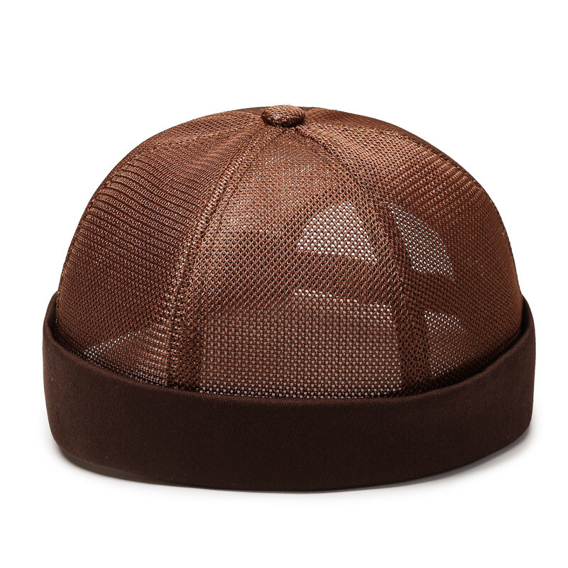 Docker Brimless Beanie Cap – Adjustable Retro Rolled Cuff Skullcap For All Seasons - View #7