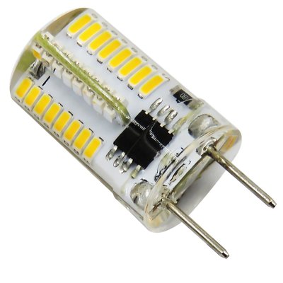 10-Pack G8 LED Bulbs - T5 Corn Style, Warm White, 3W, 120V For Cabinet Lighting