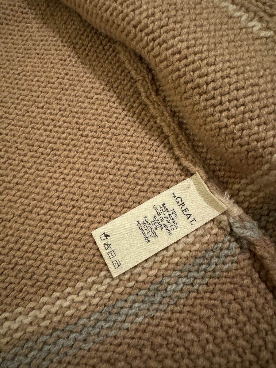 Cardigan Tricoté The Great. - Taille XS, Couleur Tobacco, Mélange Alpaca/polyamide - Occasion Parfait état